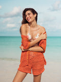 Mojito crochet set-tangerine