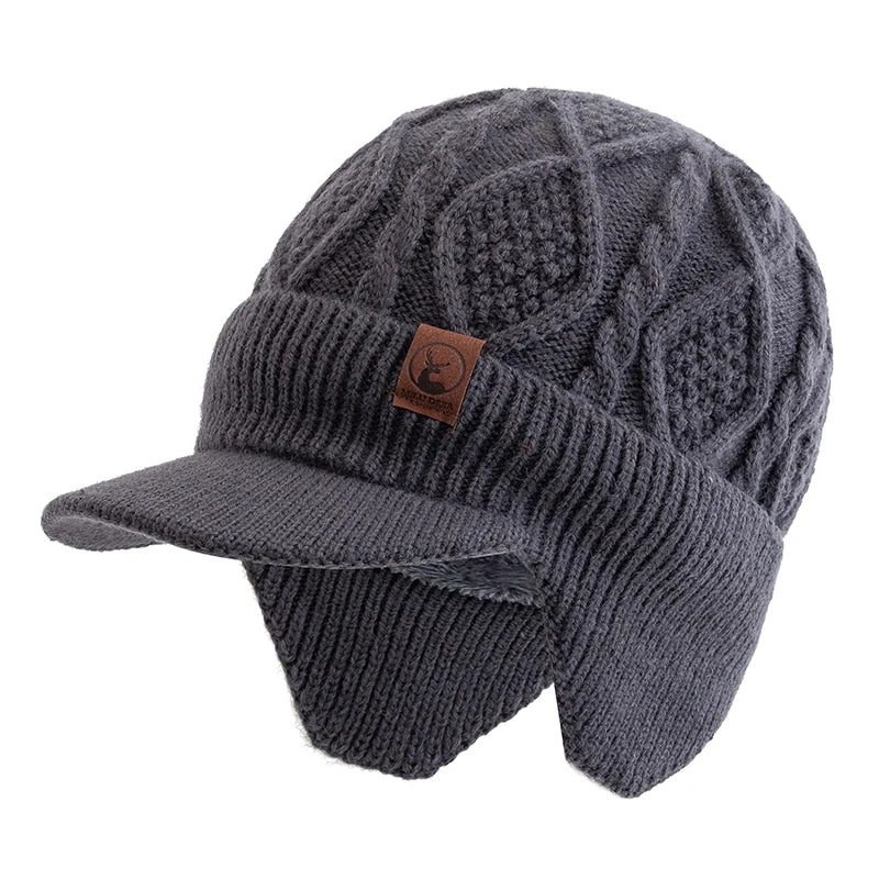 Unisex Winter Hat – Plush Fur-Lined Earflap Beanie