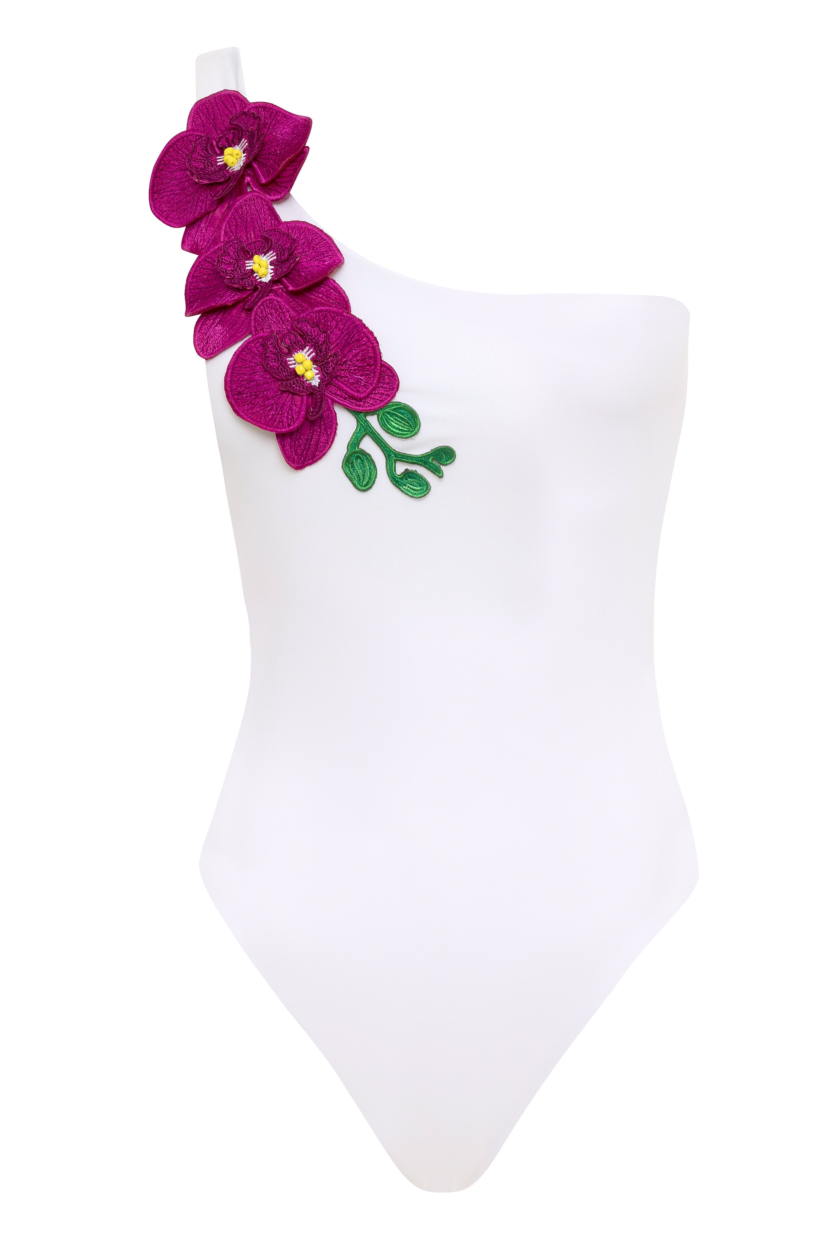 Vanda - Black One Shoulder Style Swimsuit